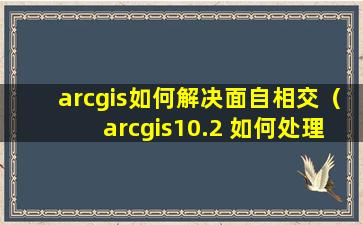 arcgis如何解决面自相交（arcgis10.2 如何处理面自相交）